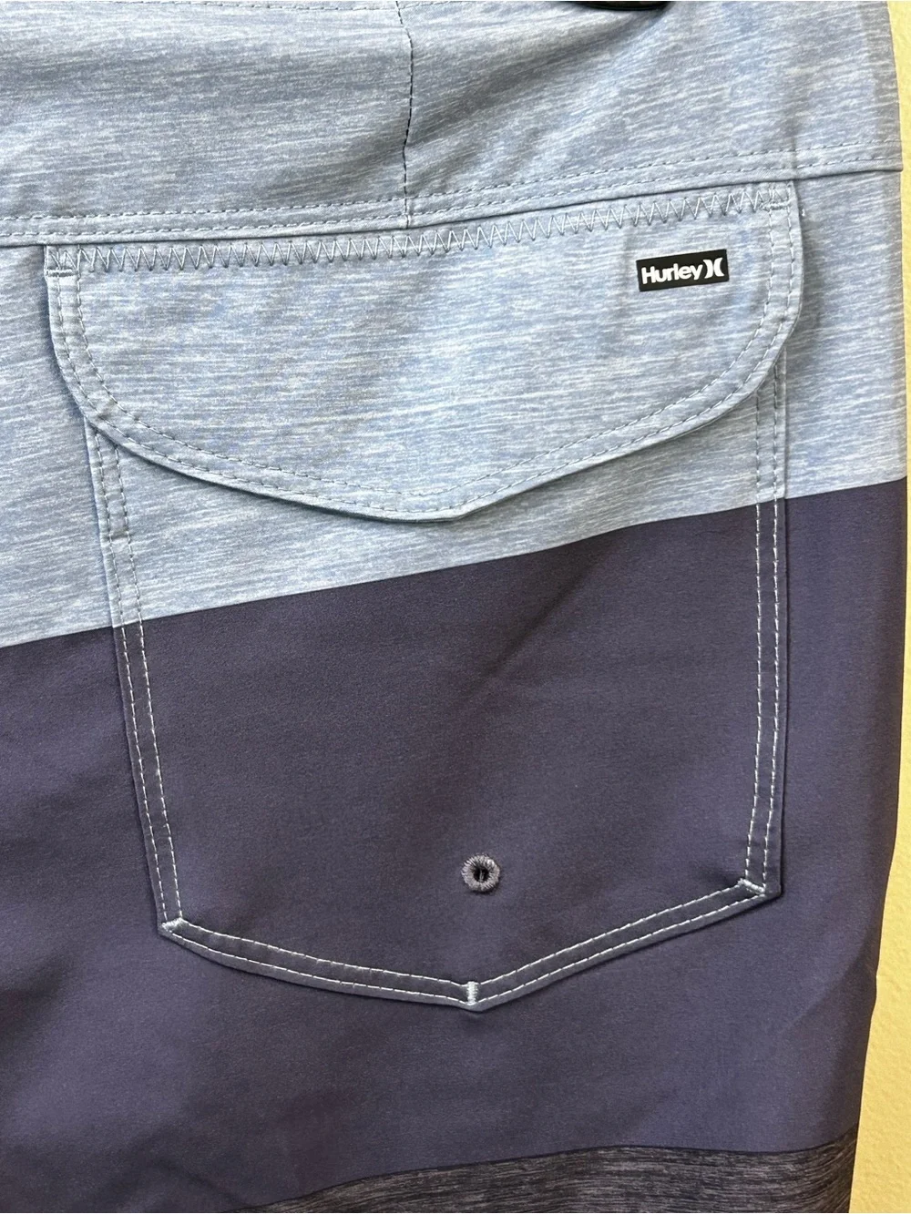 New Blue & Grey Color Block Board shorts